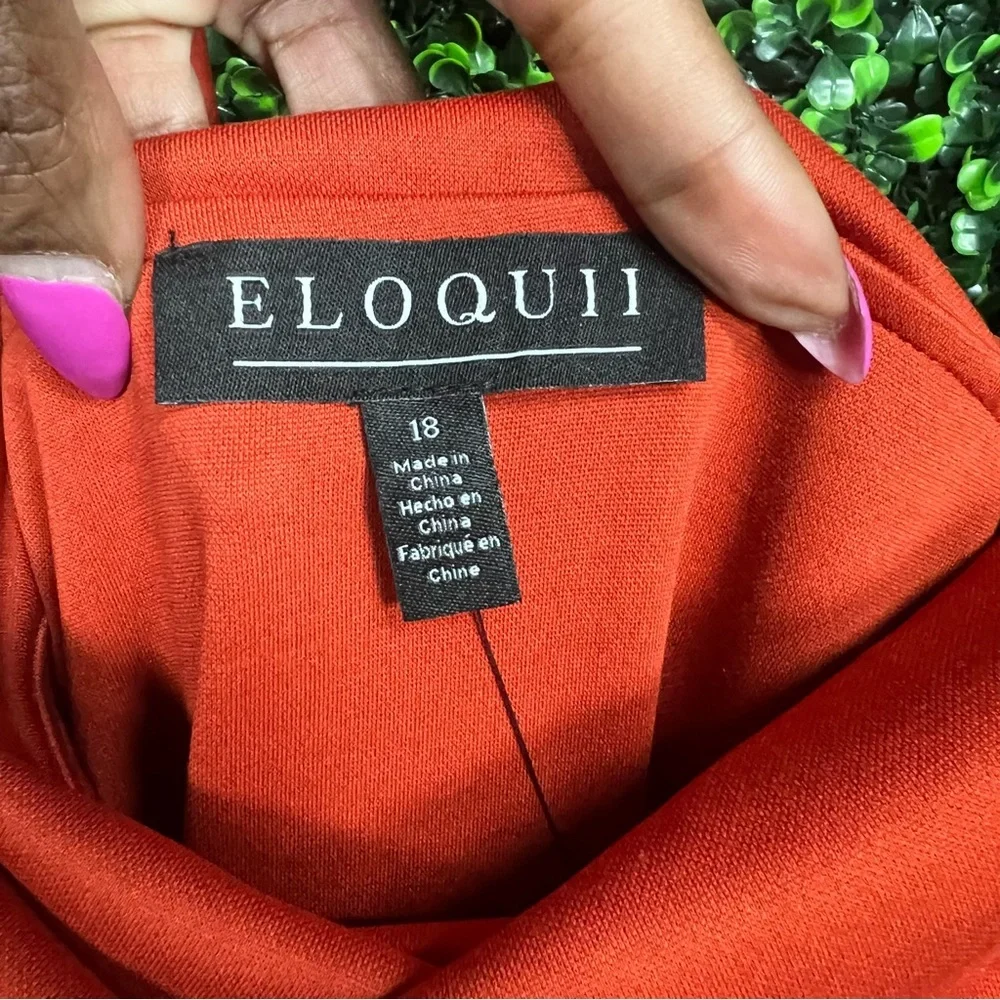 ELOQUII | Off-Shoulder Wide-Leg Jumpsuit - Picture 6 of 7